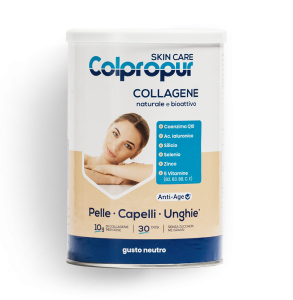 Colpropur SKIN CARE, integratore alimentare a base di collagene per pelle, capelli e unghie.
